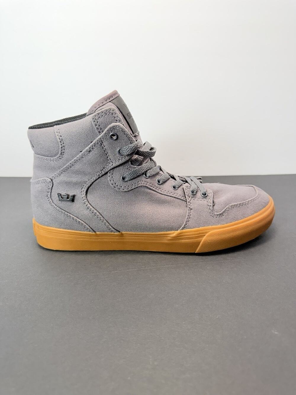Supra FTWR CO Vaider S28238 Hightop Shoes Storm Grey Gum Men's Size 6
